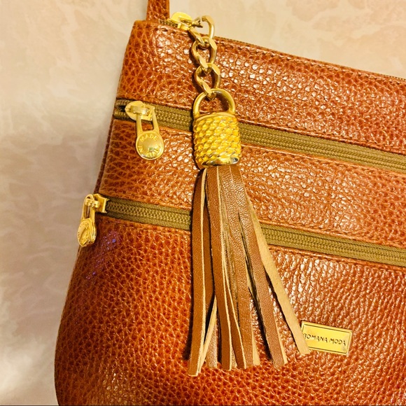 NWOT Romana Moda Italian Leather Crossbody Purse - Picture 7 of 8